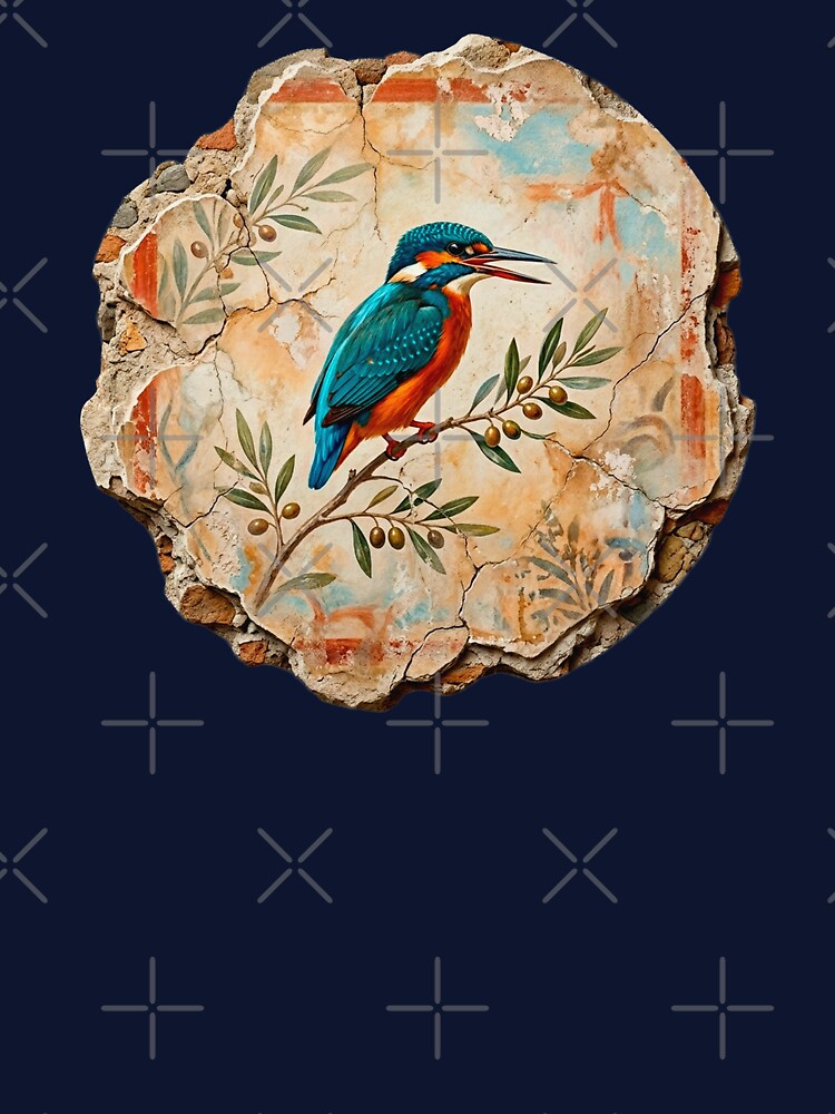 The Kingfisher Fragment: Pompei’s Azure Messenger by codex antique
