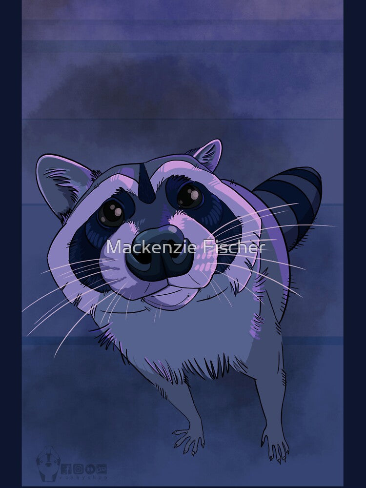 Purple Raccoon by Mackenzie Fischer T-Shirts, Hoodie, Sweatshirt | BlankRebels.com (Image 3)