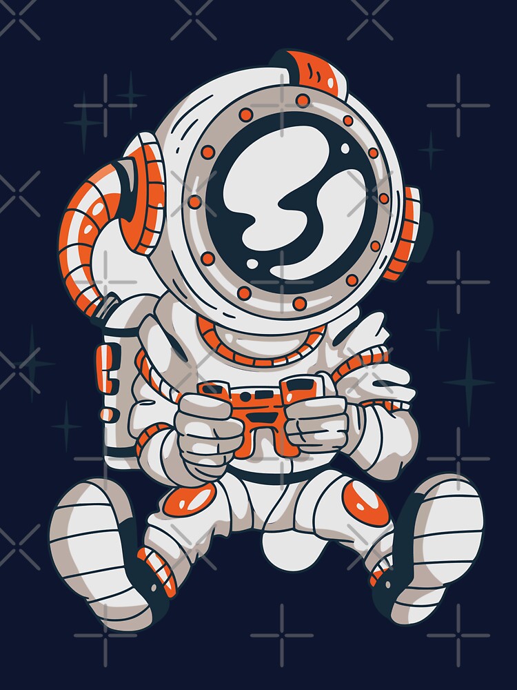 gamer astronaut t-shirt by Artezia Hoodie, Sweatshirt | BlankRebels.com (Image 3)
