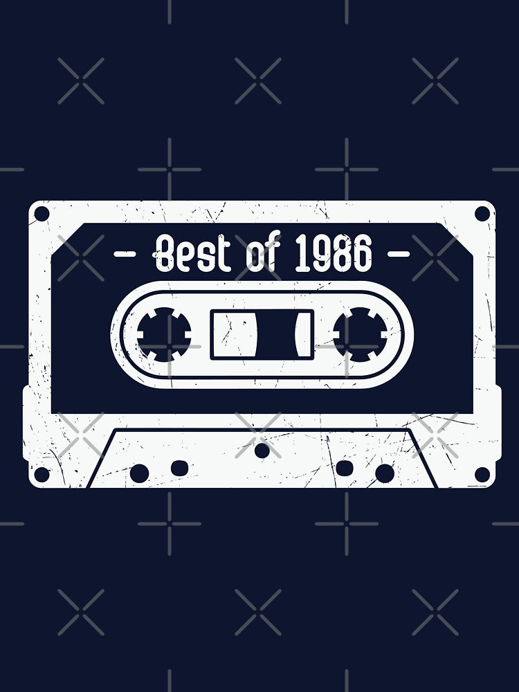 Retro Old Vintage Cassette Design Best Of 1986 by avinigav T-Shirts, Hoodie, Sweatshirt | BlankRebels.com (Image 3)