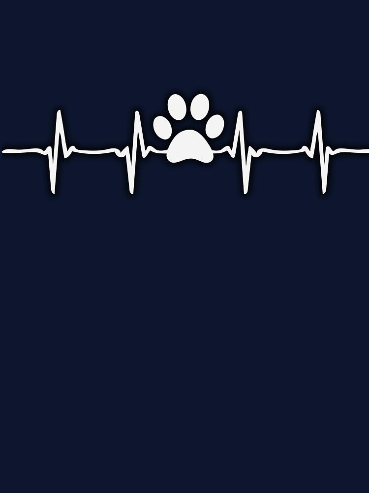 Dog Heartbeat Sound T-shirt, Dog lover Hoodies, Dog Paw Sweater by PrintTemples Sweatshirt | BlankRebels.com (Image 3)