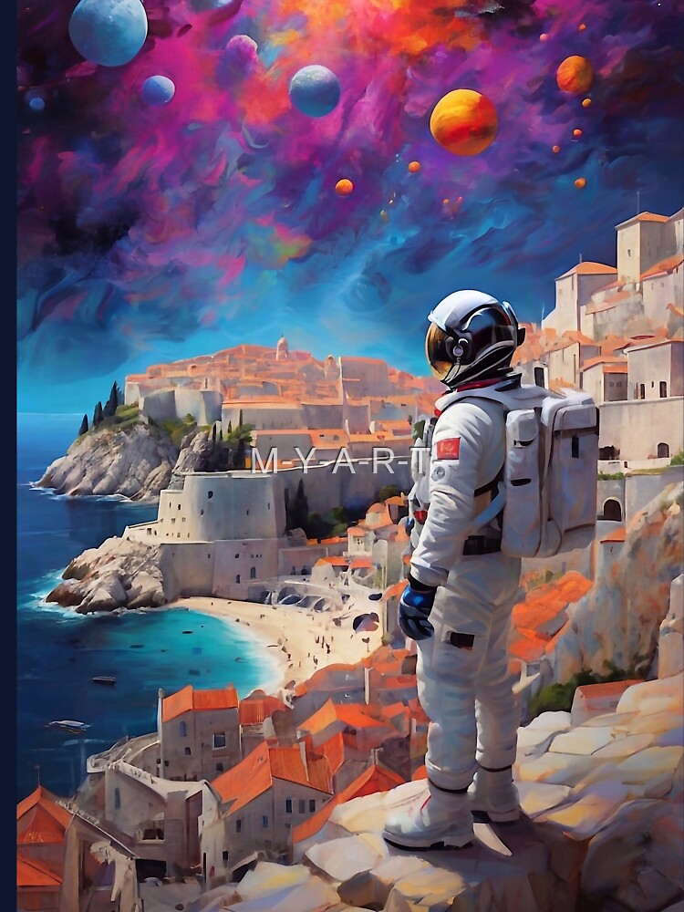 Astronaut in surreal space by M-Y-A-R-T- T-Shirts, Hoodie, Sweatshirt | BlankRebels.com (Image 3)