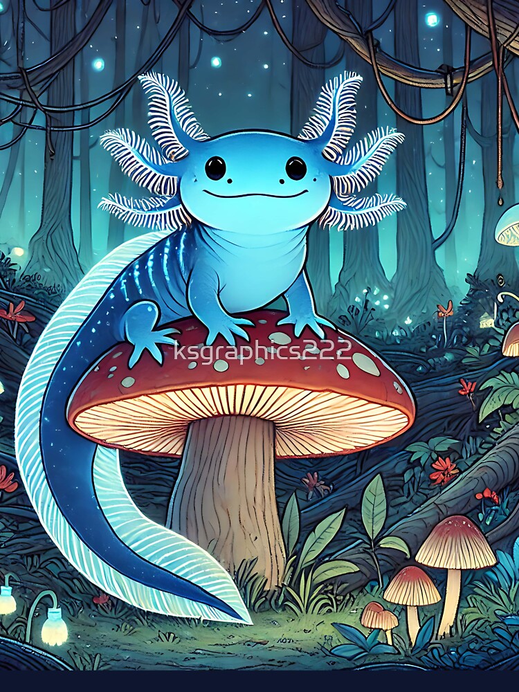 Axolotl Art #164 | Axolotl Lovers by ksgraphics222 T-Shirts, Hoodie, Sweatshirt | BlankRebels.com (Image 3)