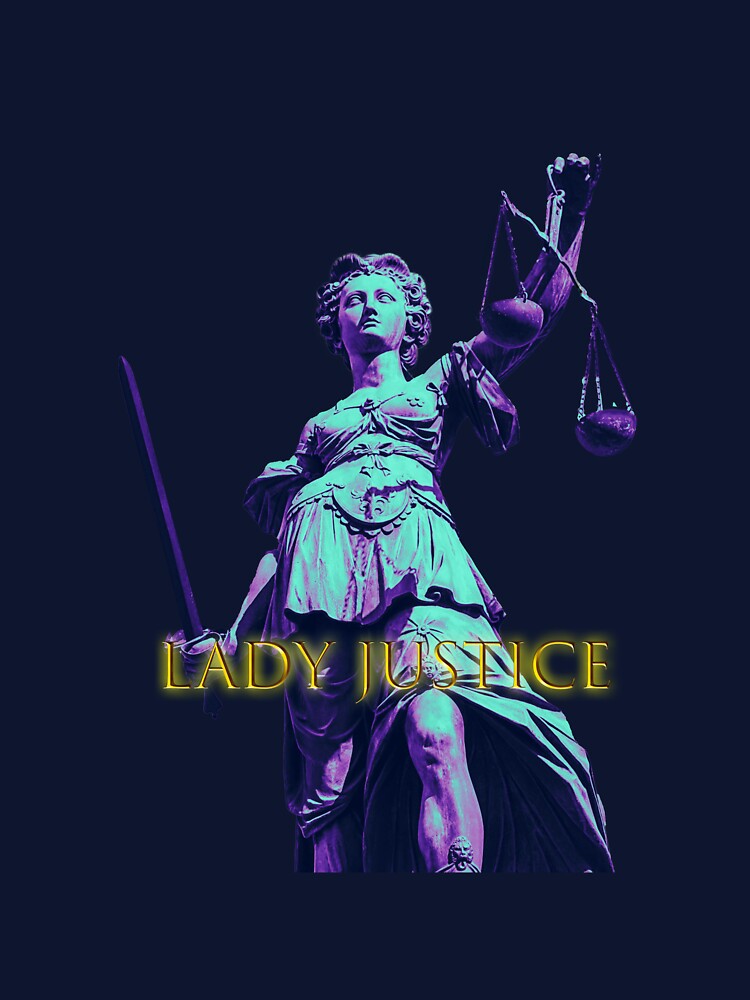 Lady justice T-shirt,  Lady justice stickers, lady justice print art by Cici-Chan Hoodie, Sweatshirt (Image 3)