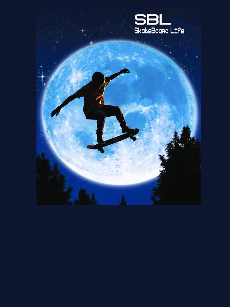 Skateboard over the Moon by ForecastVSN T-Shirts, Hoodie, Sweatshirt | BlankRebels.com (Image 3)