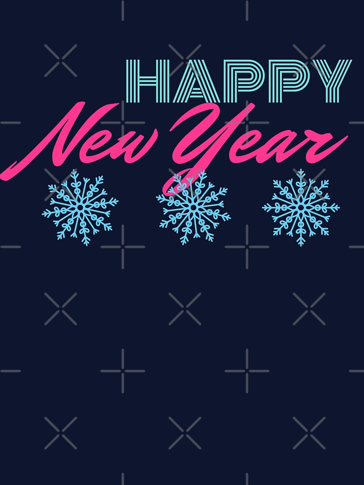 Happy New Year Snowflakes Disco Colors by trendingatees T-Shirts, Hoodie, Sweatshirt | BlankRebels.com (Image 3)