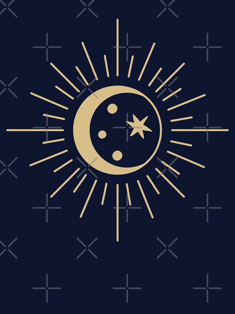 Spiritual Celestial Crescent Moon by Blok45 T-Shirts, Hoodie, Sweatshirt | BlankRebels.com (Image 3)