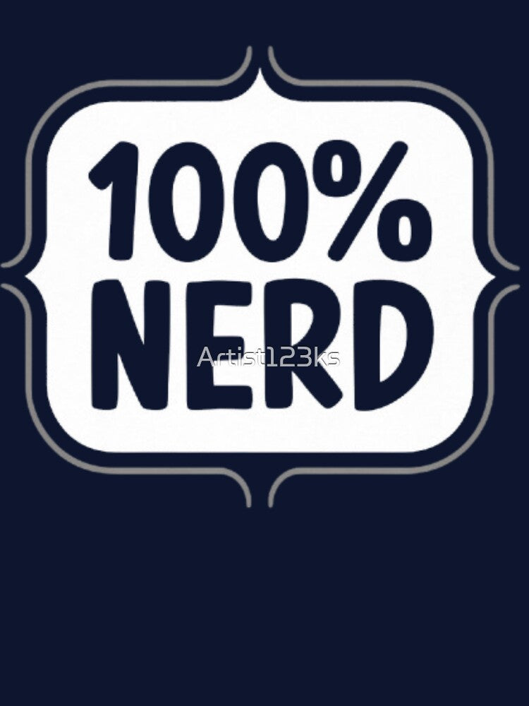 100% NERD by 123ks T-Shirts, Hoodie, Sweatshirt | BlankRebels.com (Image 3)