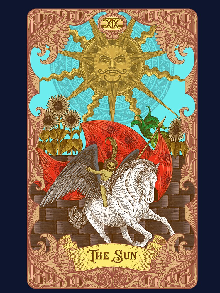 The Sun Tarot Illustration by WOLForDEER T-Shirts, Hoodie, Sweatshirt | BlankRebels.com (Image 3)