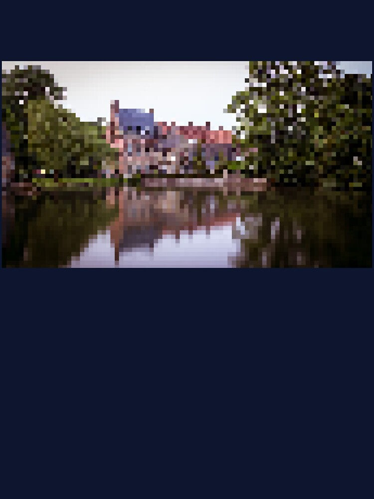 Pixelated Bruges Lake Scene by Potato Quality Prints T-Shirts, Hoodie, Sweatshirt | BlankRebels.com (Image 3)