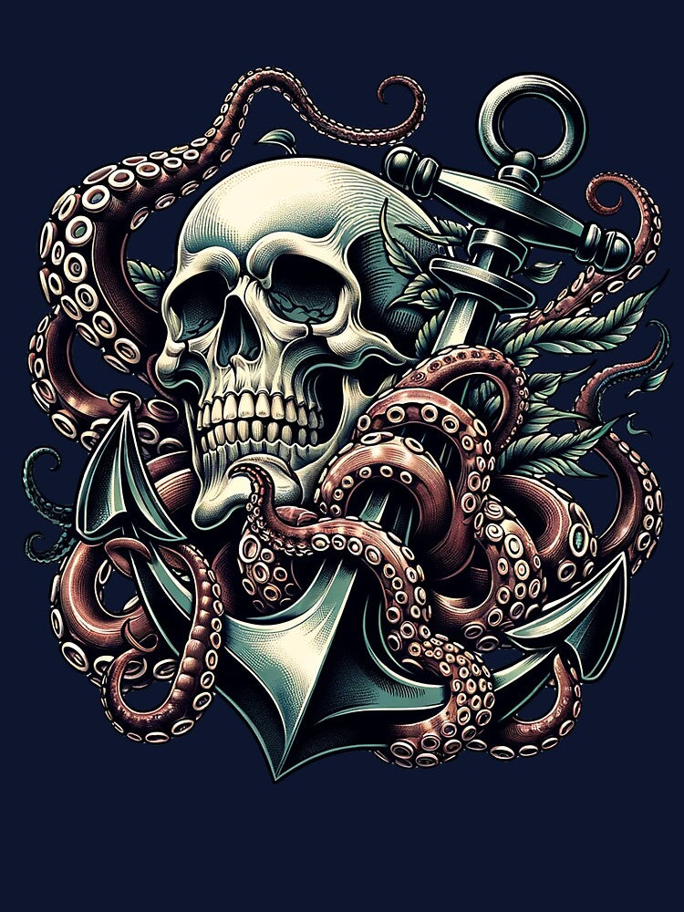 Watery Grave | American Traditional Tattoo by jmallet74 T-Shirts, Hoodie, Sweatshirt | BlankRebels.com (Image 3)