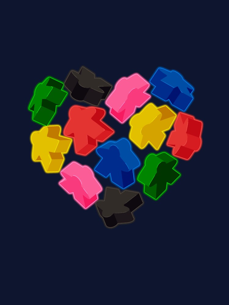 Meeples but it’s a looping pattern by Freckles Fernicola T-Shirts, Hoodie, Sweatshirt | BlankRebels.com (Image 3)