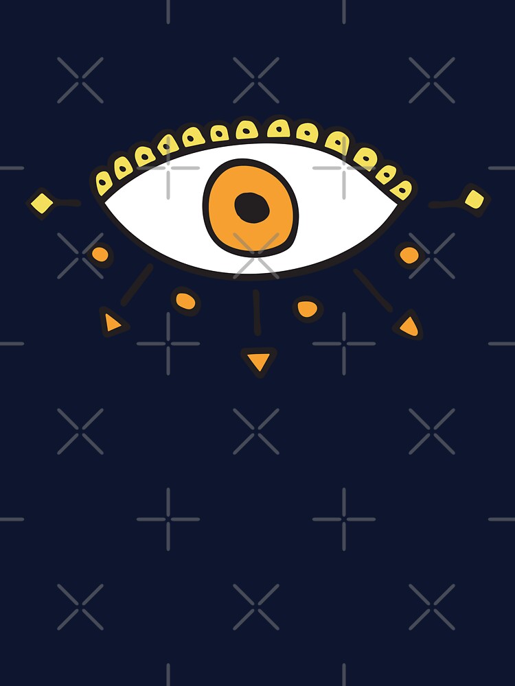 Orange Evil Eye Royal "Happiness" by Mystikaa T-Shirts, Hoodie, Sweatshirt | BlankRebels.com (Image 3)