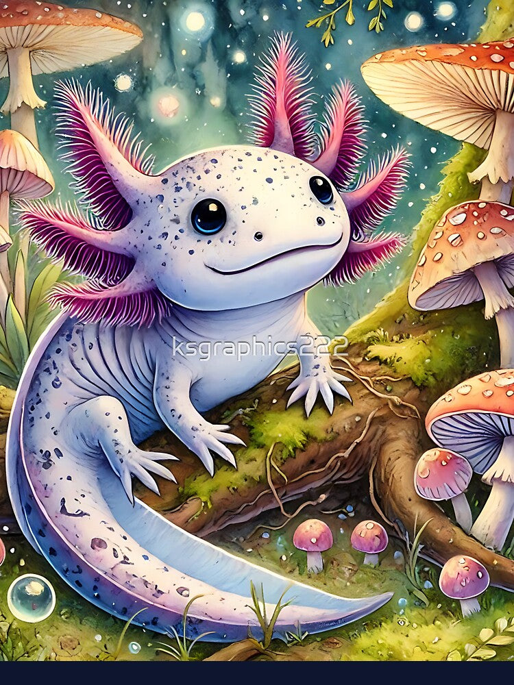 Axolotl Art #179 | Axolotl Lovers by ksgraphics222 T-Shirts, Hoodie, Sweatshirt | BlankRebels.com (Image 3)