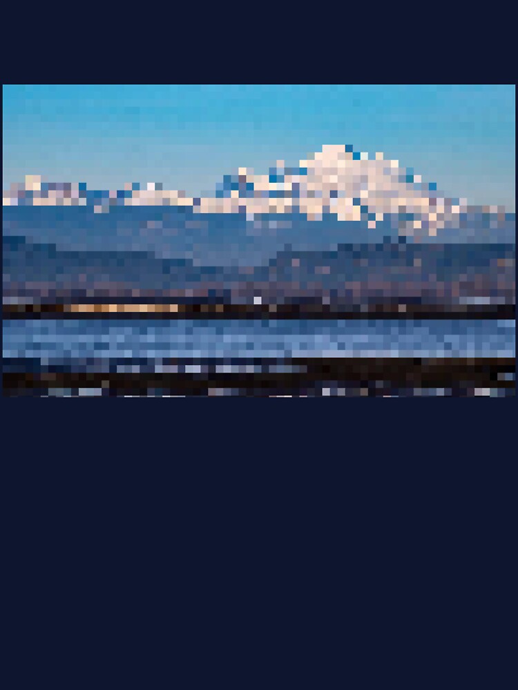Pixelated Distant Mountain Range by Potato Quality Prints T-Shirts, Hoodie, Sweatshirt | BlankRebels.com (Image 3)