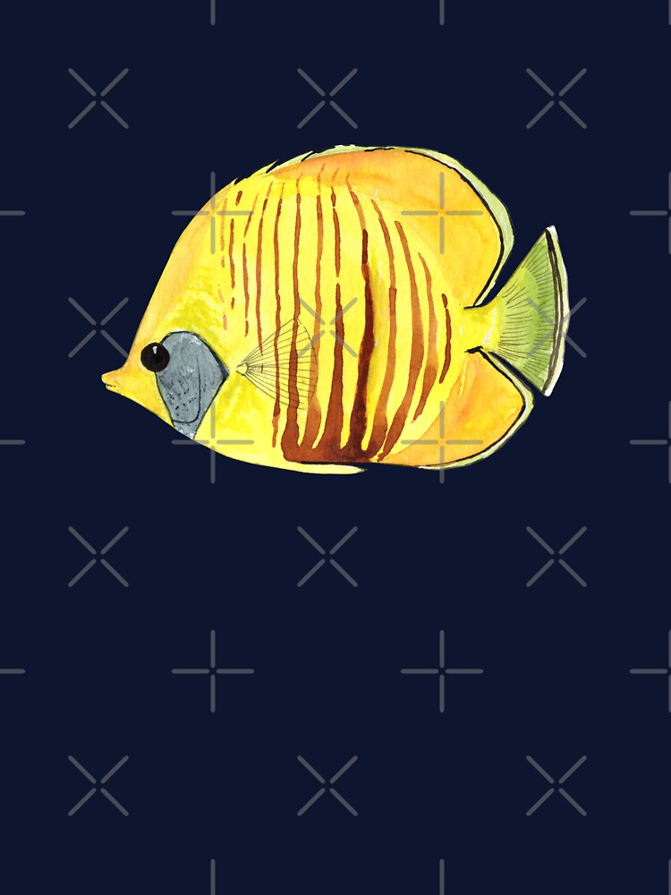 MASKED BUTTERFLYFISH - Chaetodon semilarvatus by BEATRIZ ABAITUA T-Shirts, Hoodie, Sweatshirt | BlankRebels.com (Image 3)