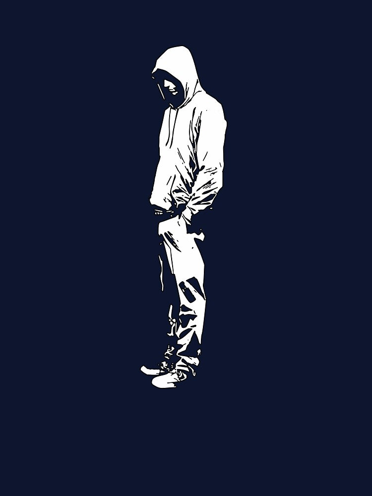 Urban Streetwear Hooded Figure Art White by Mr Lee T-Shirts, Hoodie, Sweatshirt | BlankRebels.com (Image 3)