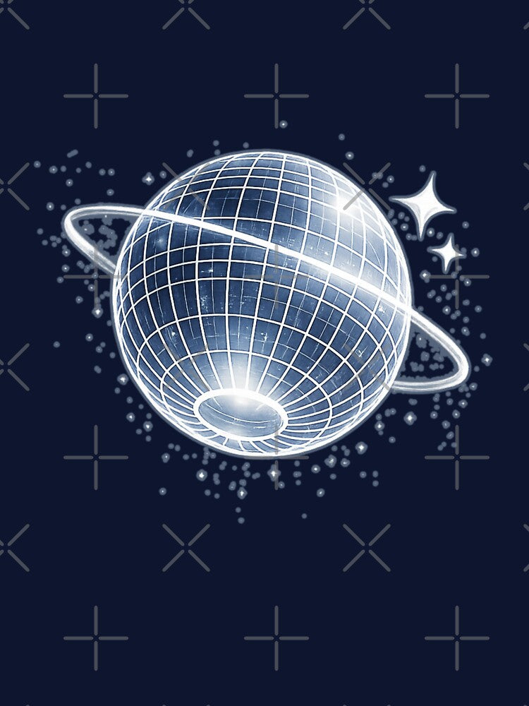 Futuristic Disco Planet in Space by V-ForAll T-Shirts, Hoodie, Sweatshirt | BlankRebels.com (Image 3)