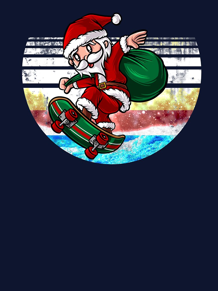 santa claus on skateboard by Sherri98 T-Shirts, Hoodie, Sweatshirt | BlankRebels.com (Image 3)