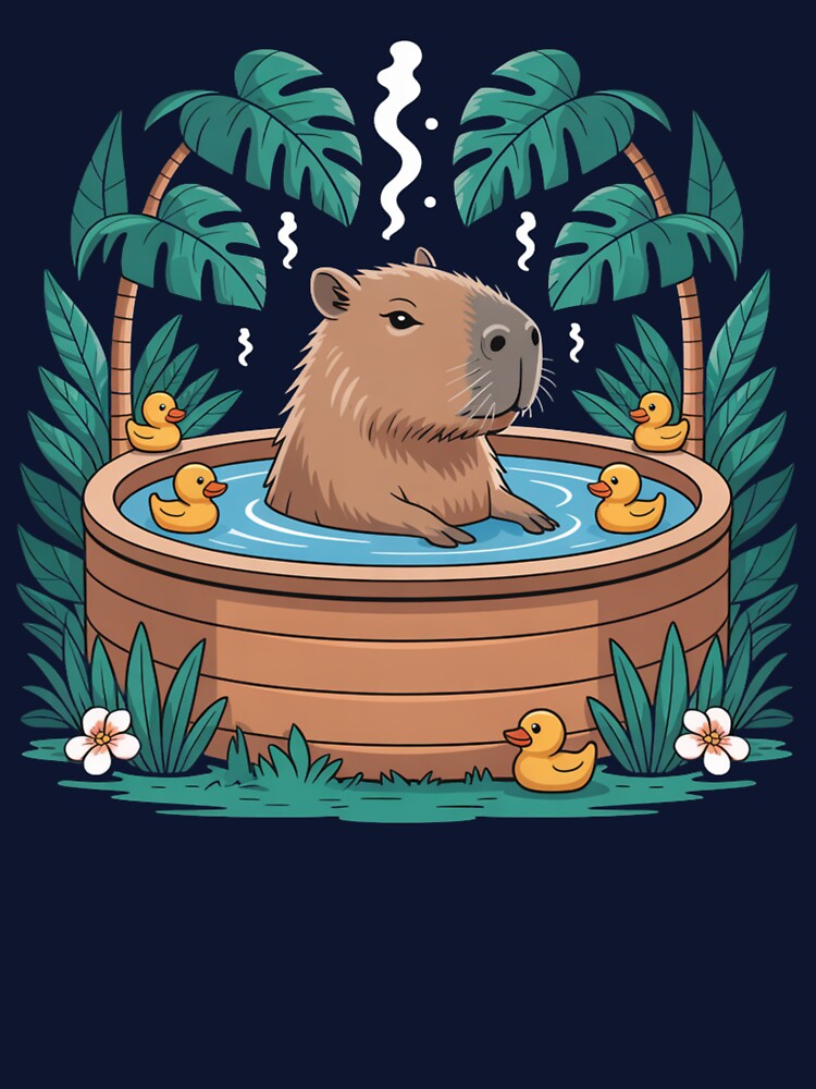Relaxing Capybara Hot Tub – Cute Cozy Animal Spa T-Shirts, Hoodie, Sweatshirt