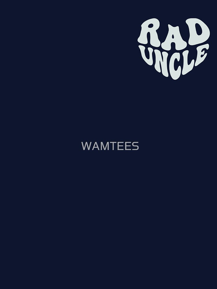 Rad Uncle Heart Retro Light Typography by WAMTEES T-Shirts, Hoodie, Sweatshirt | BlankRebels.com (Image 3)