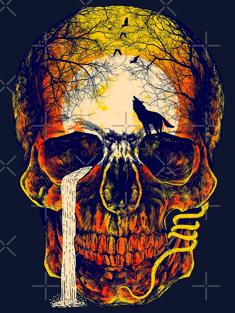 mystery skull by barmalisiRTB T-Shirts, Hoodie, Sweatshirt | BlankRebels.com (Image 3)
