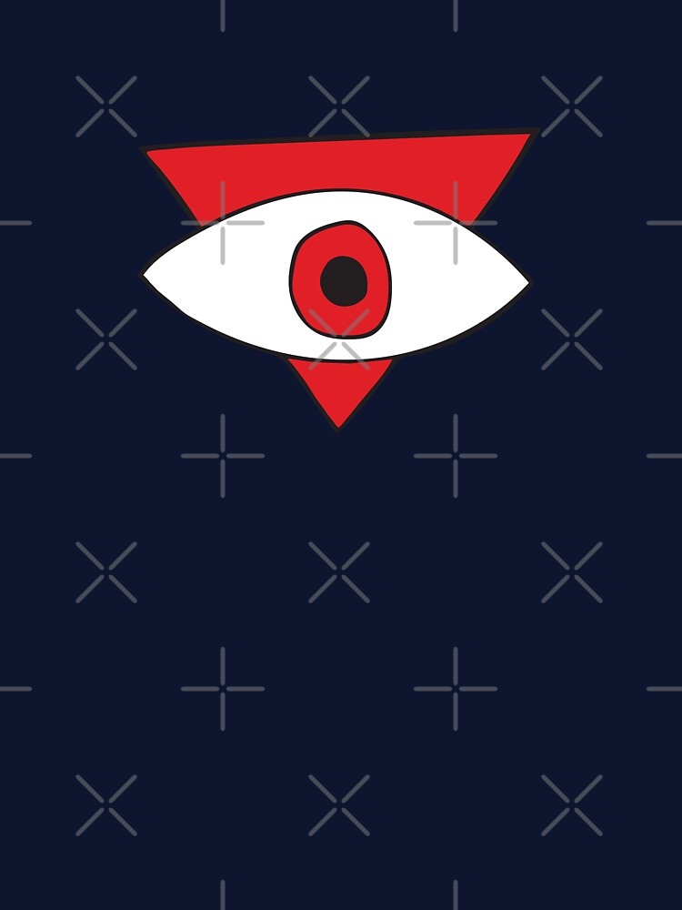 Red Evil Eye Triangle "Courage" by Mystikaa T-Shirts, Hoodie, Sweatshirt | BlankRebels.com (Image 3)