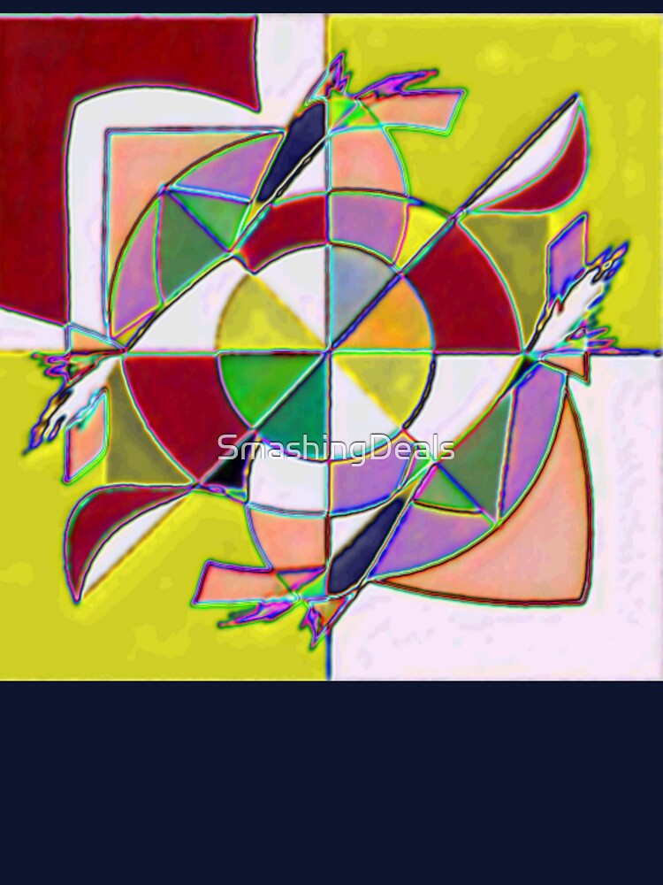 astral collision electrize 13 colorful geometric abstract design by SmashingDeals T-Shirts, Hoodie, Sweatshirt (Image 3)