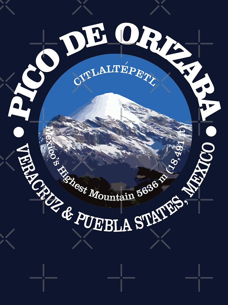 Pico de Orizaba "Citlaltepetl" (P) by curranmorgan T-Shirts, Hoodie, Sweatshirt | BlankRebels.com (Image 3)
