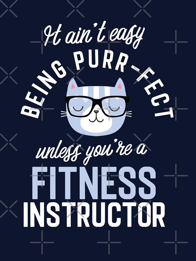 Fitness Instructor Cat Lover Gifts - It ain't easy being Purr Fect by betternotes T-Shirts, Hoodie, Sweatshirt (Image 3)