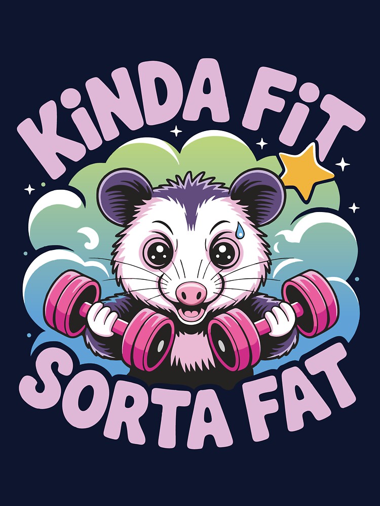 Kinda fit sorta fat, Funny Gym by J-Style-Design T-Shirts, Hoodie, Sweatshirt | BlankRebels.com (Image 3)