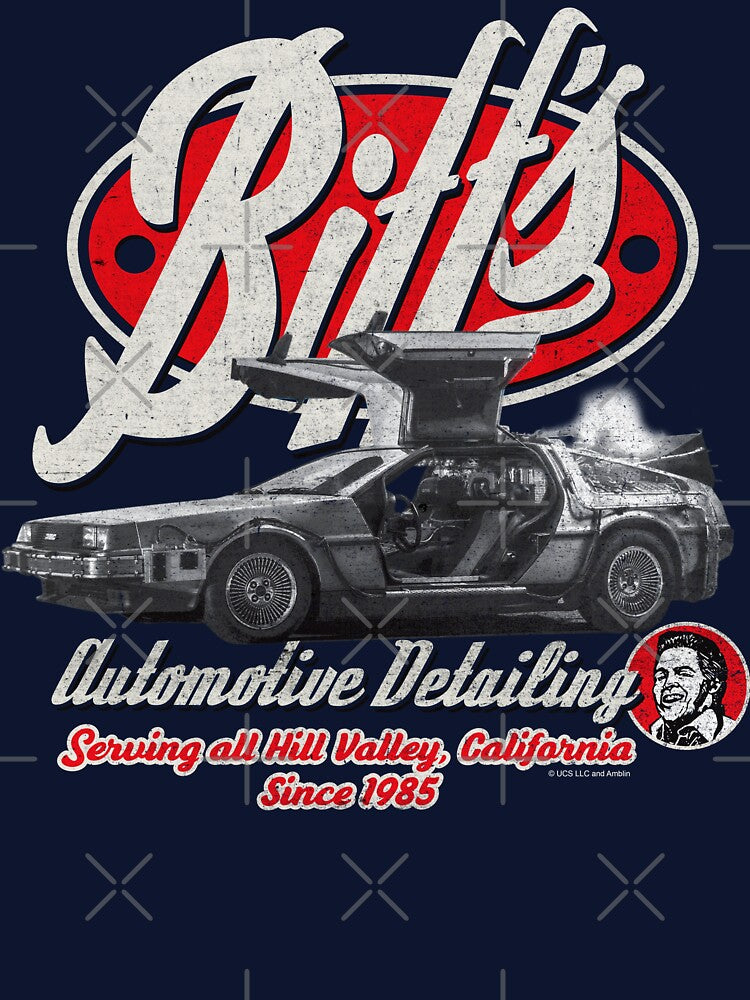 Biff's Automotive Detail Back to the Future Worn Out (© UCS LLC and Amblin) by Alema Art
