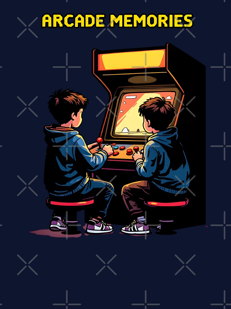 Arcade Memories Nostalgic Scene by Jollys-ArtShop T-Shirts, Hoodie, Sweatshirt | BlankRebels.com (Image 3)