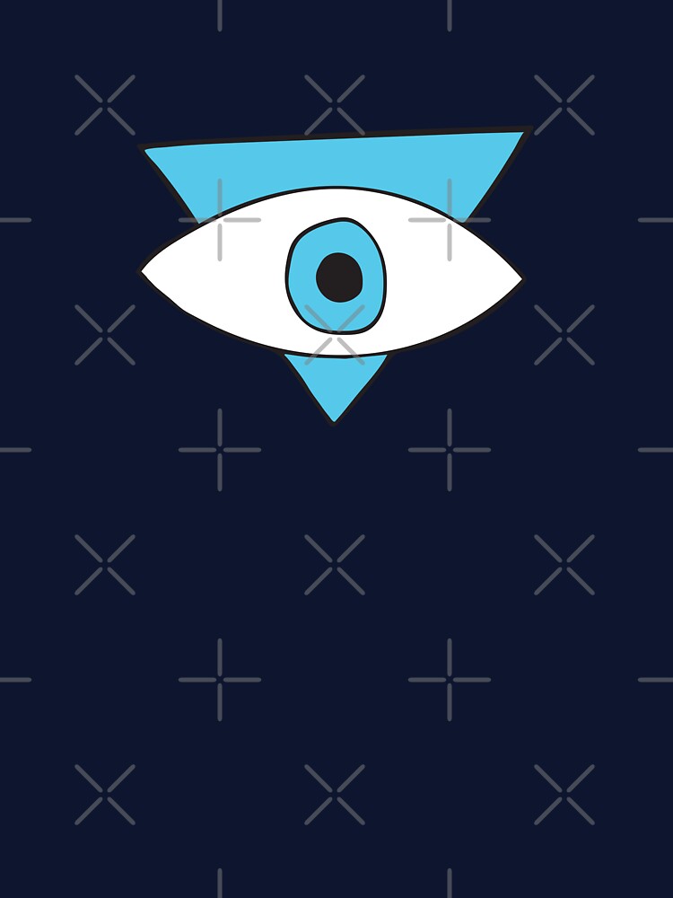 Light Blue Evil Eye Triangle "Peace" by Mystikaa T-Shirts, Hoodie, Sweatshirt | BlankRebels.com (Image 3)