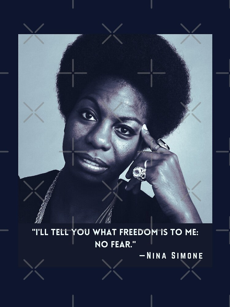Nina Simone quote: I'll tell you what freedom is to me: no fear by artbleed