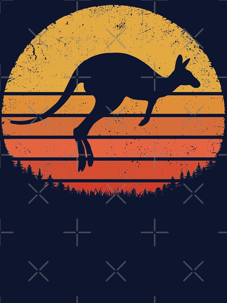 Kangaroo Retro by TigerTom Design T-Shirts, Hoodie, Sweatshirt | BlankRebels.com (Image 3)