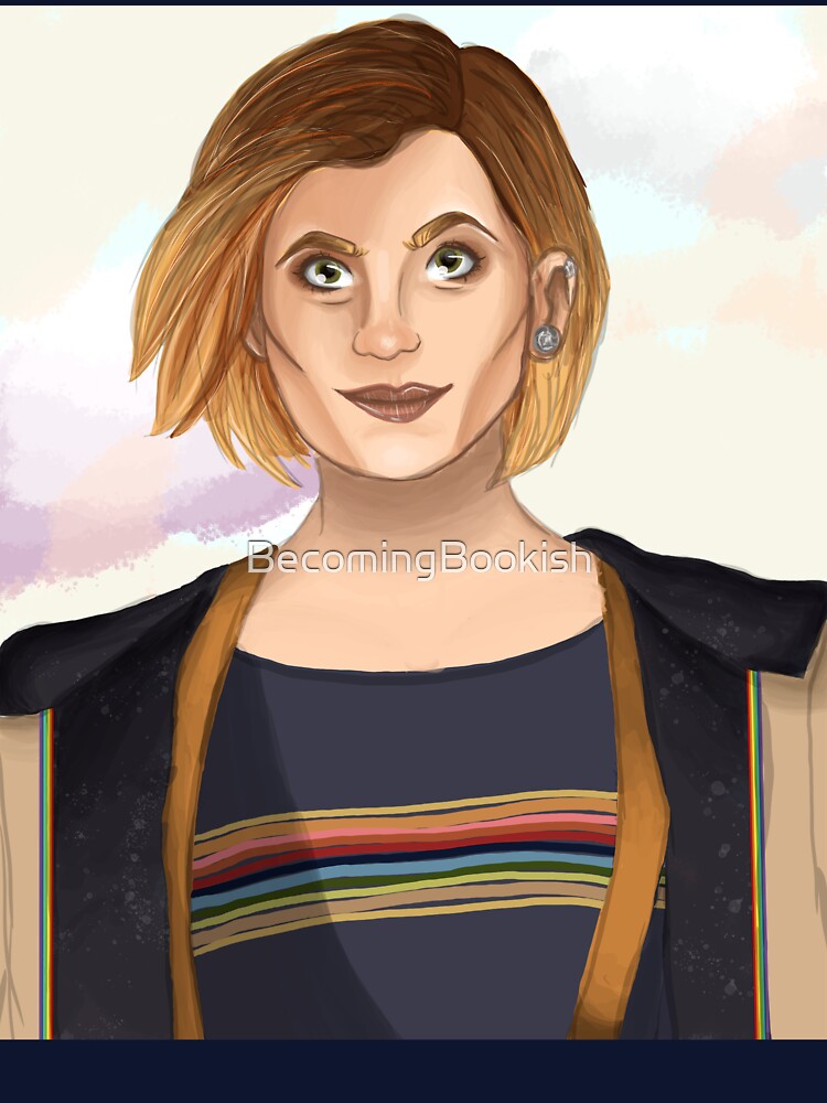 Jodie Whittaker 13th Doctor Portrait by BecomingBookish T-Shirts, Hoodie, Sweatshirt | BlankRebels.com (Image 3)
