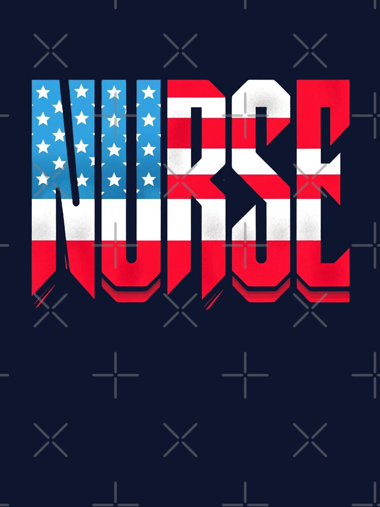 Patriotic Nurse Flag Letter Art by BeansHotTees T-Shirts, Hoodie, Sweatshirt | BlankRebels.com (Image 3)
