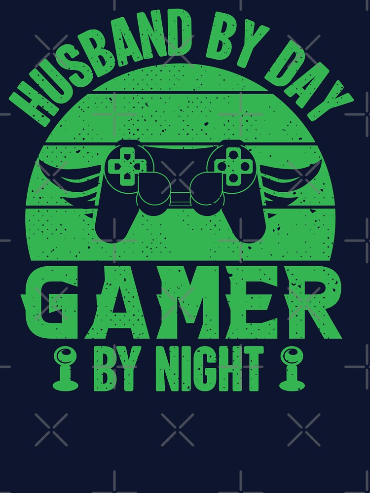 Night Gaming Hubby: Gamer Husband Controller Geek Gift by Shop Deebo T-Shirts, Hoodie, Sweatshirt | BlankRebels.com (Image 3)