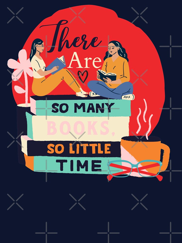 Red There are so many books so little time by Dollfacedesign T-Shirts, Hoodie, Sweatshirt | BlankRebels.com (Image 3)