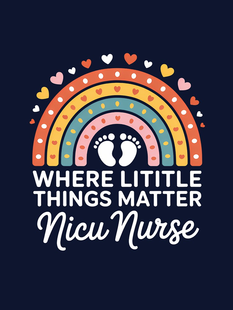 Nurse Neonatal Nurse Practitioner Cute Rainbow by gourpmerzihd T-Shirts, Hoodie, Sweatshirt | BlankRebels.com (Image 3)