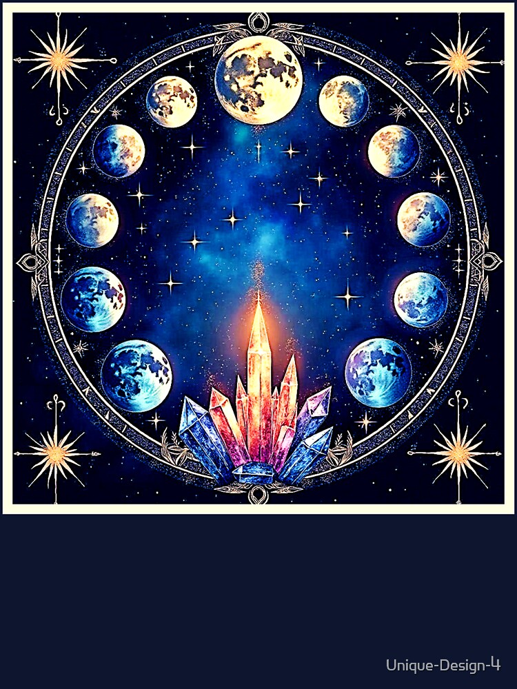 Moon Phases Crystal Cosmos by Health And Fitness Posts e-Store T-Shirts, Hoodie, Sweatshirt | BlankRebels.com (Image 3)