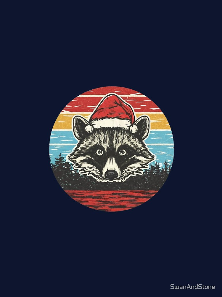 Funny Christmas Raccoon Sunset for Raccoon Lovers by SwanAndStone T-Shirts, Hoodie, Sweatshirt | BlankRebels.com (Image 3)