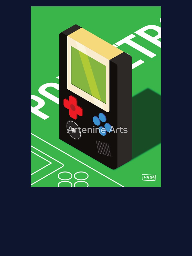 Retrolad2 Retro Style 90s gaming handheld reimagined - PopBlack by Artenine Arts T-Shirts, Hoodie, Sweatshirt (Image 3)