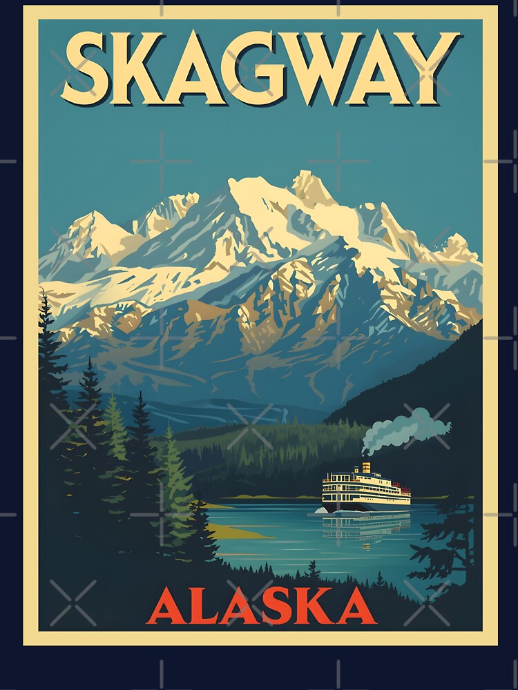 Skagway - Alaska by GoodOldVintage T-Shirts, Hoodie, Sweatshirt | BlankRebels.com (Image 3)