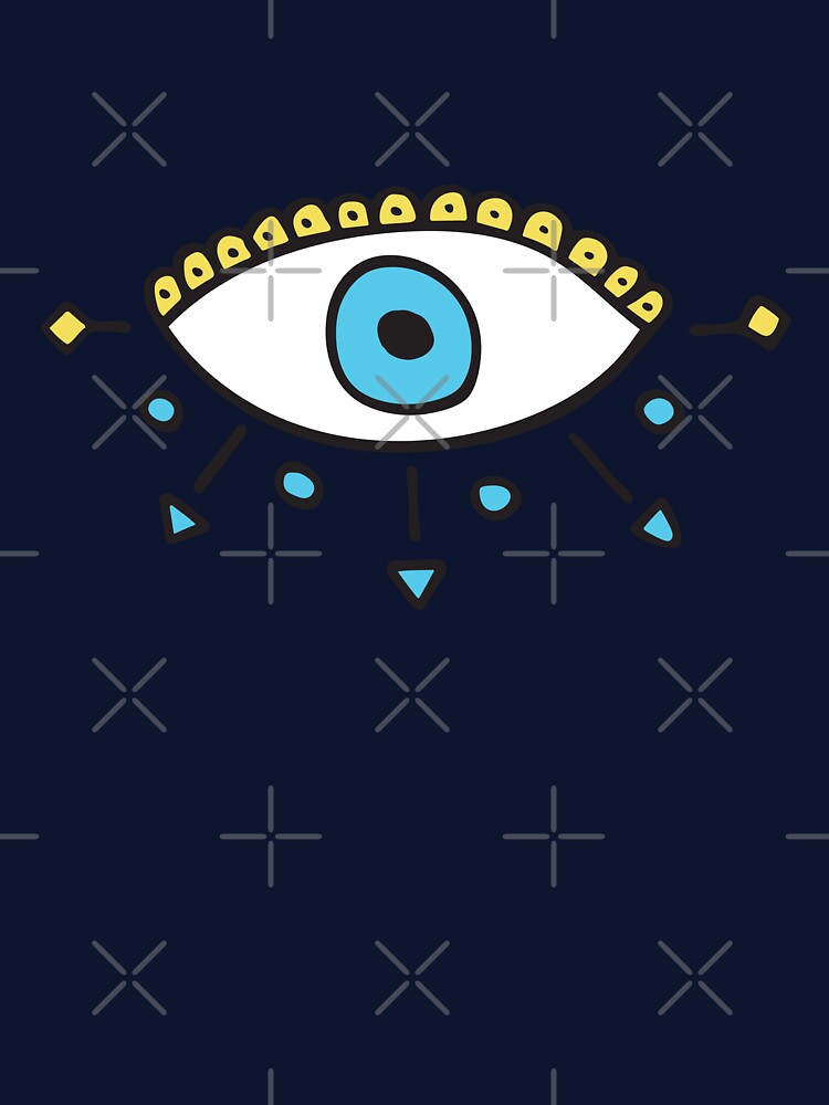 Light Blue Evil Eye Royal "Peace" by Mystikaa T-Shirts, Hoodie, Sweatshirt | BlankRebels.com (Image 3)