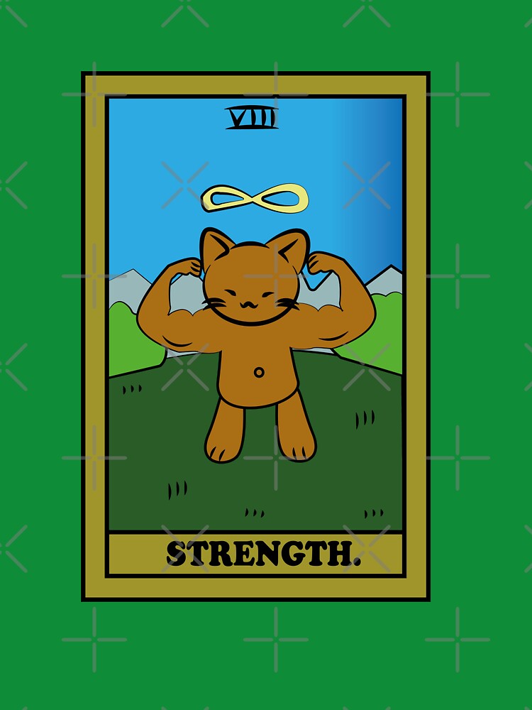 TAROT CARDS | STRENGTH. | CAT by FalconLifeStore T-Shirts, Hoodie, Sweatshirt | BlankRebels.com (Image 3)