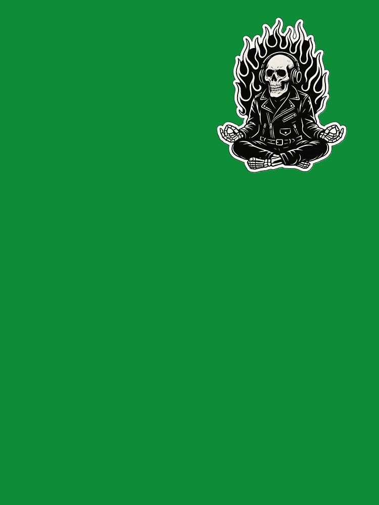 Zen Cool Fire Skull by Deadpan Designs T-Shirts, Hoodie, Sweatshirt | BlankRebels.com (Image 3)