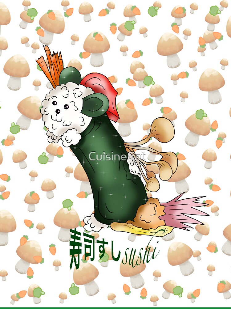 sushi roll cute dog rice by CuisineCat T-Shirts, Hoodie, Sweatshirt | BlankRebels.com (Image 3)