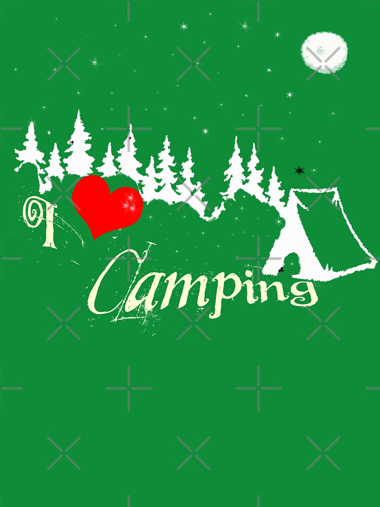 I love camping , it's summer Great T-shirt for caming lovers, hiking,outdors by redodaha Hoodie, Sweatshirt (Image 3)
